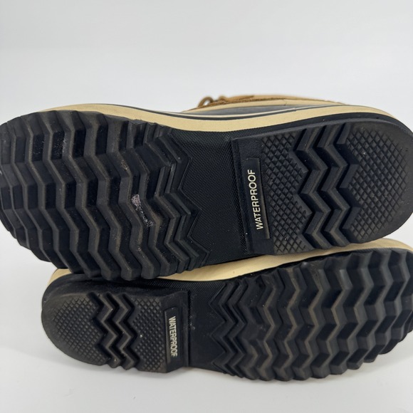 Sorel Waterproof Snow Boots Tan Brown Faux Fur Lined Women US 8.5 - Picture 11 of 16